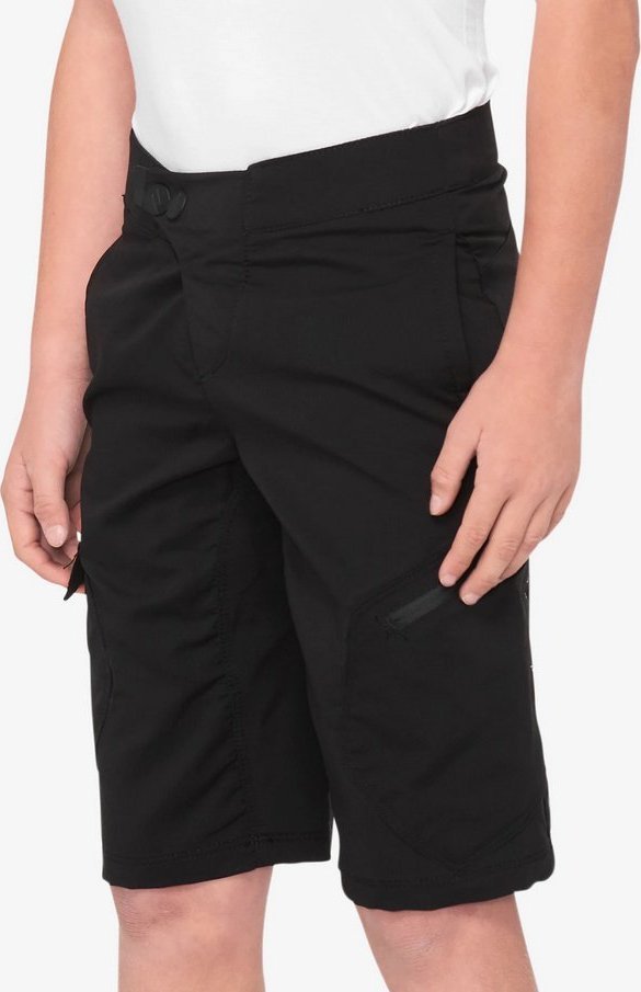 100% Szorty juniorskie 100% RIDECAMP Youth Shorts black roz. 24 (EUR 38) (NEW 2021)