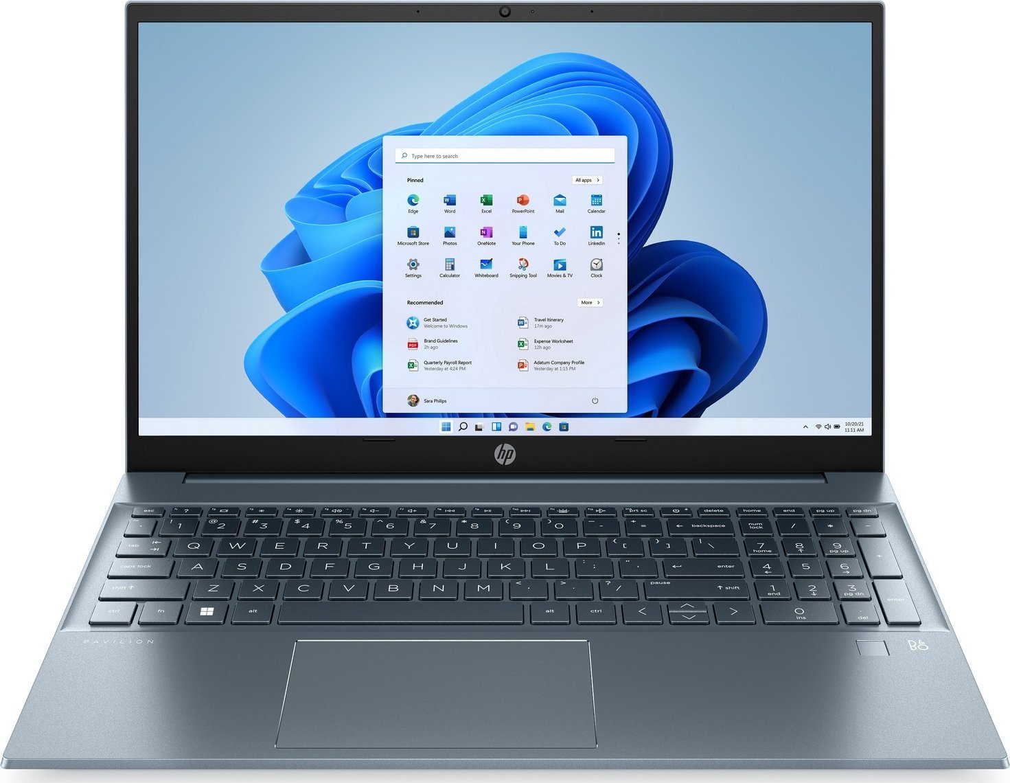 Laptop HP Pavilion 15-eh3989nw / 84A09EA / AMD Ryzen 7 / 16GB / SSD 512GB / AMD Radeon / FullHD / Win 11 / Niebieski