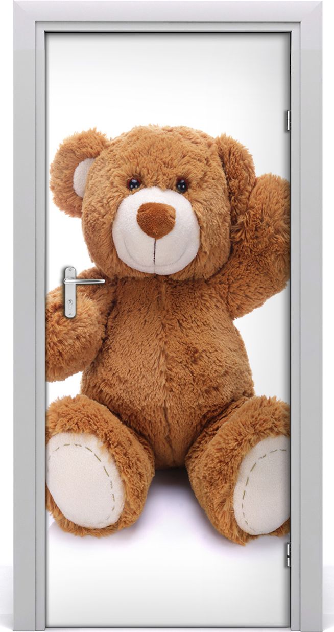 Tulup Fototapeta samoprzylepna na drzwi 85 x 205 cm Miś