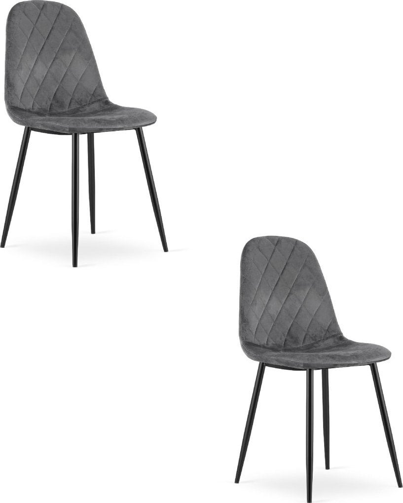Leobert Krzesło ASTI - ciemny szary aksamit x 2