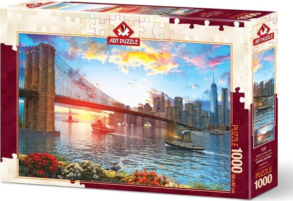 Artpuzzle Puzzle 1000 Zachód słońca w Nowym Yorku
