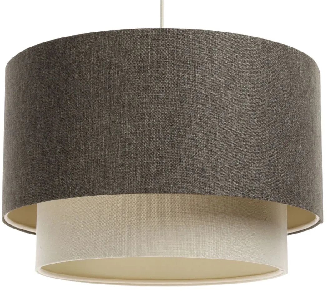 Lampa wisząca ERUTAN DOUBLE 60 szara/kremowa BPS KONCEPT