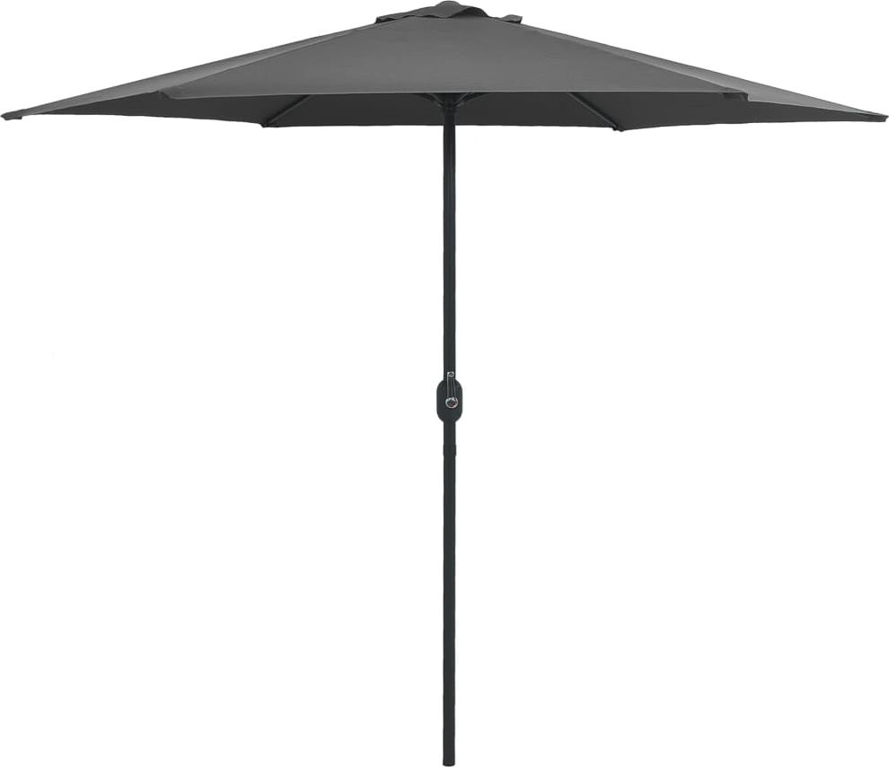 vidaXL Parasol ogrodowy na słupku aluminiowym, 270x246 cm, antracytowy