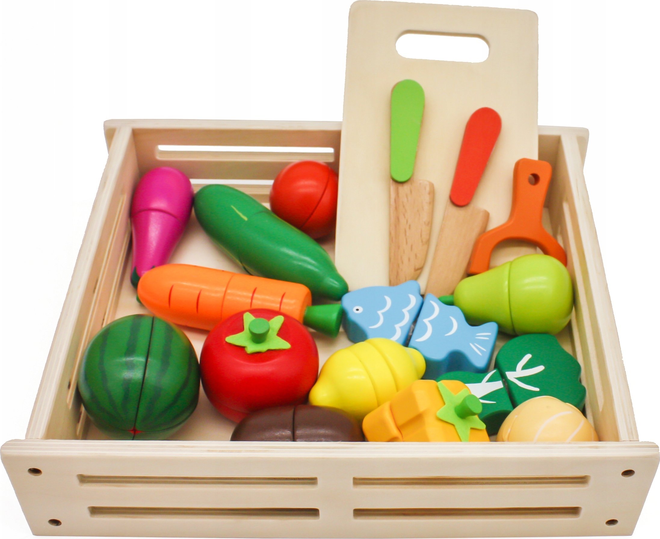 Drewniane warzywa i owoce | Bezpieczne zakupy! Szybka wysyłka! oryginalne, zaplombowane pudełko!