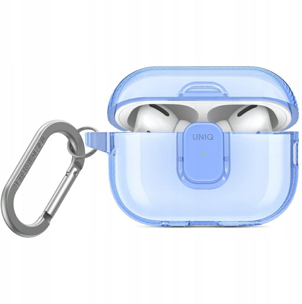 Etui UNIQ Glase Pro do Apple AirPods Pro 2 Lock Case niebieski