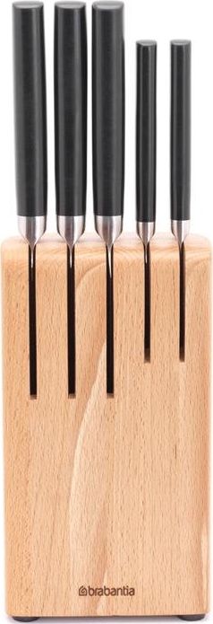 Brabantia Zestaw 5 noży w drewnianym bloku Profile 260483