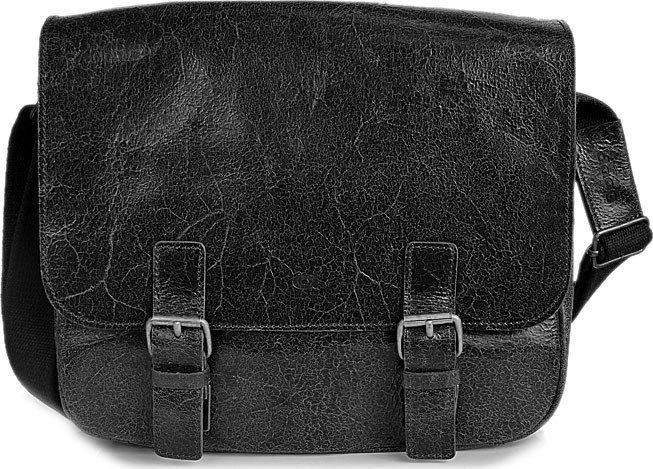 daag DAAG Jazzy Wanted 32 czarna torba skórzana unisex listonoszka przez ramię