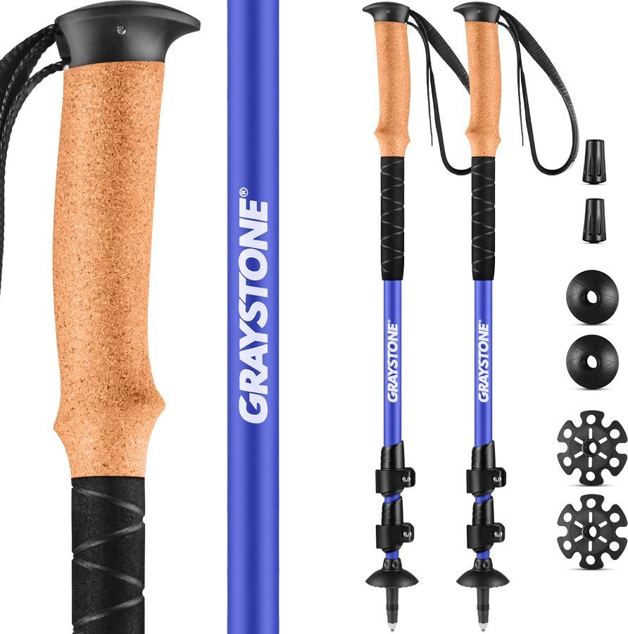 Kije trekkingowe Graystone G5 Blue