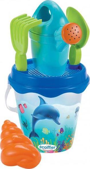 Ecoiffier Ecoiffier Zestaw do Piaskownicy Wiaderko Łopatka Grabki Konewka Foremka