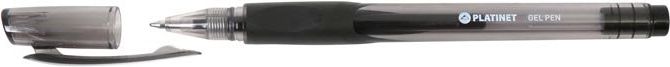 Platinet Długopisy żelowe Czarne 4 szt. (43006)