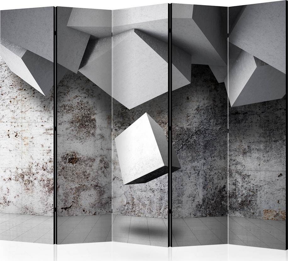 Artgeist Parawan 5-częściowy - Geometryczny deszcz II [Room Dividers] uniwersalny