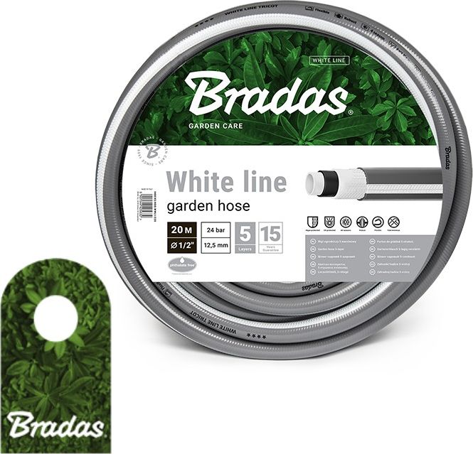 Bradas Wąż ogrodowy 5/8" 30m WHITE LINE WWL5/830 5 warstw BRADAS 5670