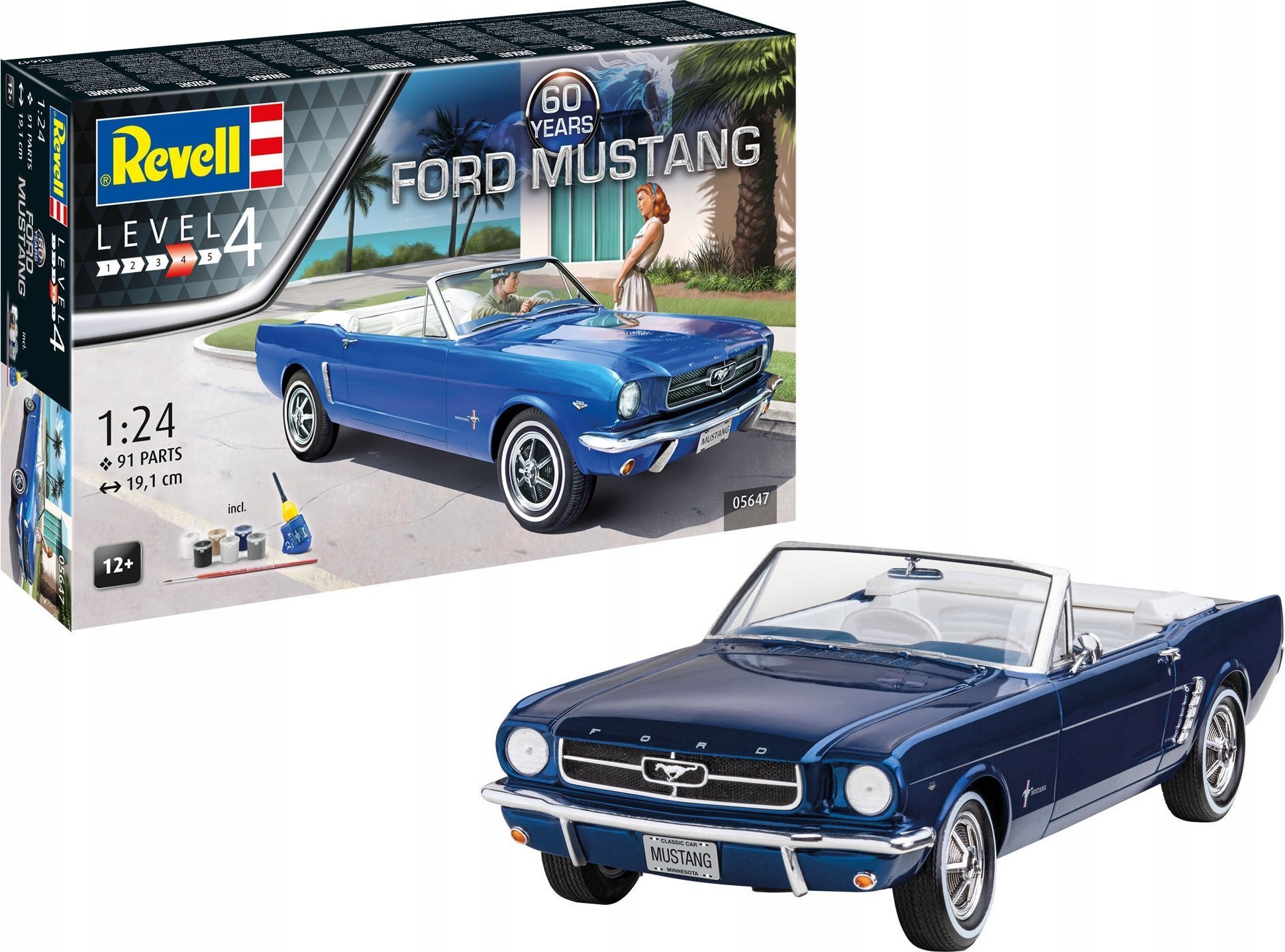 Revell Zestaw upominkowy 60. rocznica Ford Mustang 1/24