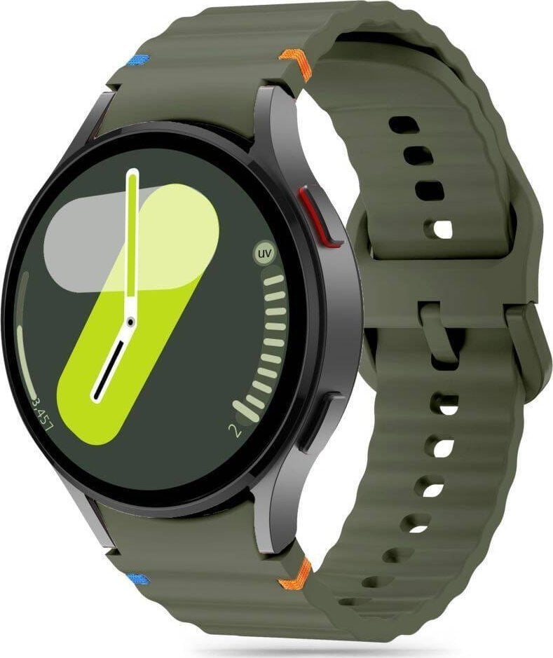 Tech-Protect TECH-PROTECT SILICONE SPORT SAMSUNG GALAXY WATCH 4 / 5 / 5 PRO / 6 / 7 / FE ARMY GREEN