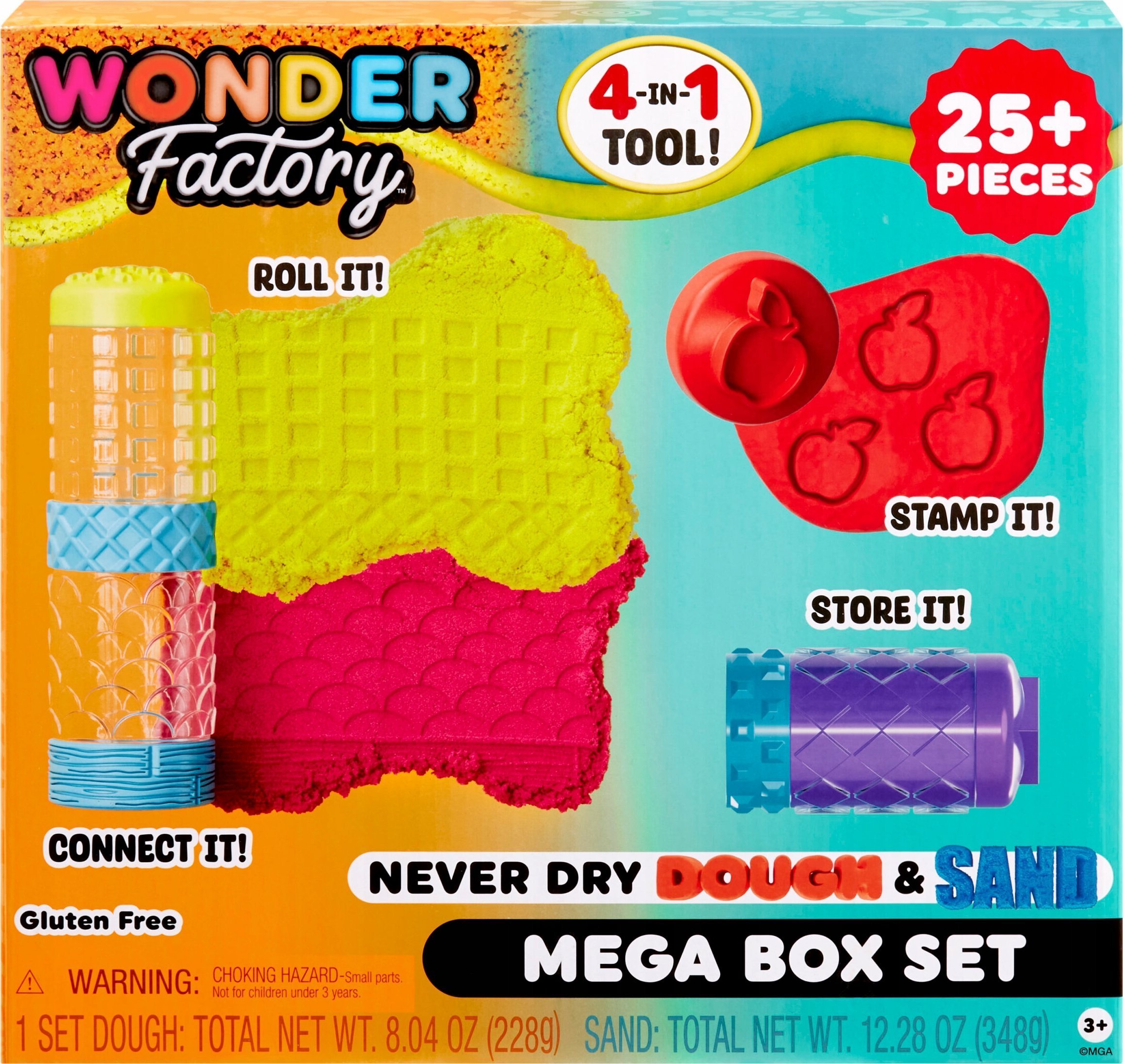 MGA Wonder Factory Never Dry Dough & Sand Mega Box Set 595298