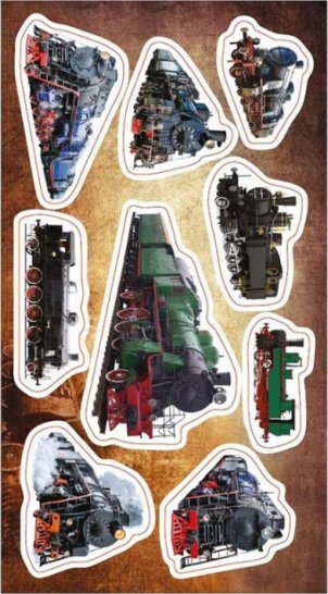 Ranok Naklejki Parowozy