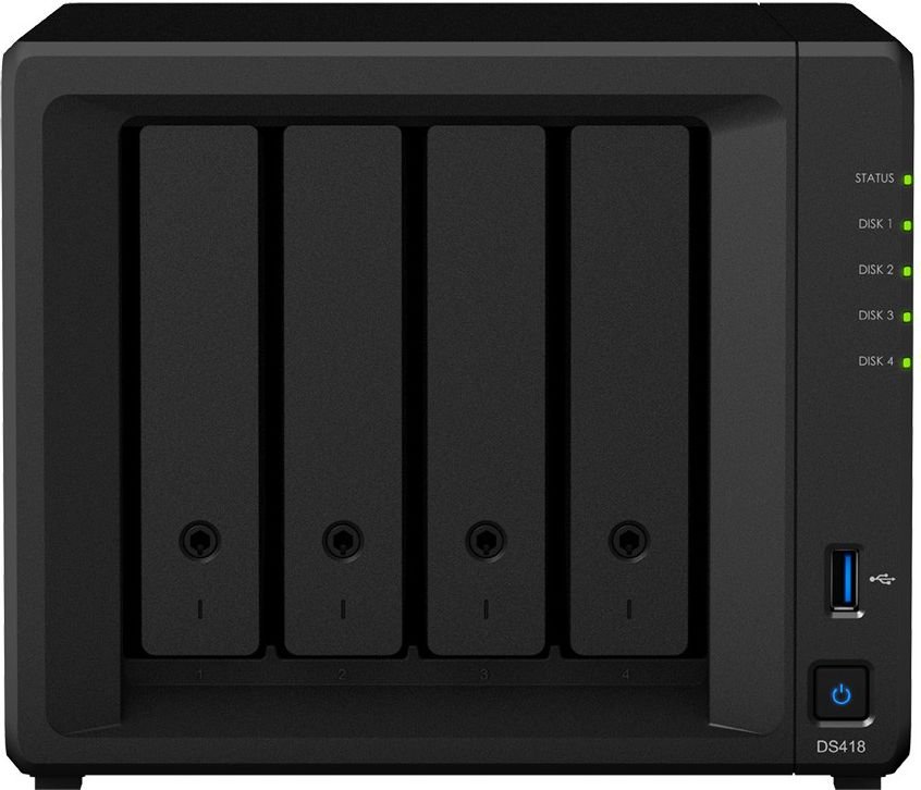 Serwer plików Synology Serwer plików DS418 / 0 RAID / 2x 2 TB HDD