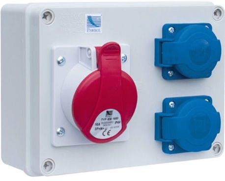 Pawbol Rozdzielnica stacjonarna R-BOX 190 1x32A/5P 2x250V IP44 (B.1603)