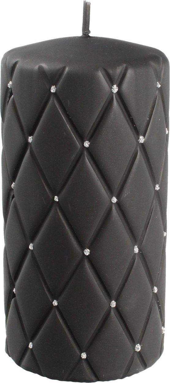 Artman Świeca ozdobna Florencja Mat walec średni czarny 1 sztuka (982988)
