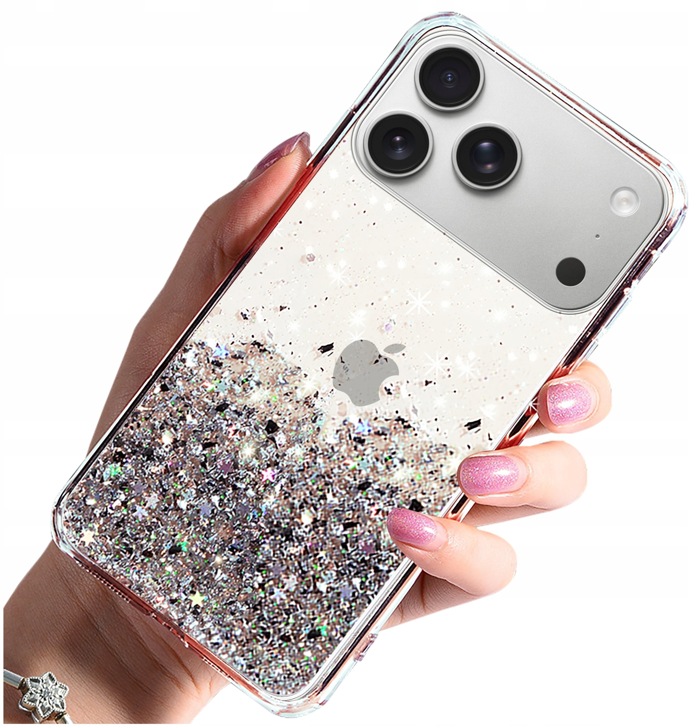 krainaGSM Etui do iPhone 17 Pro CASE brokat PLECKI + SZKŁO OCHRONNE 9H