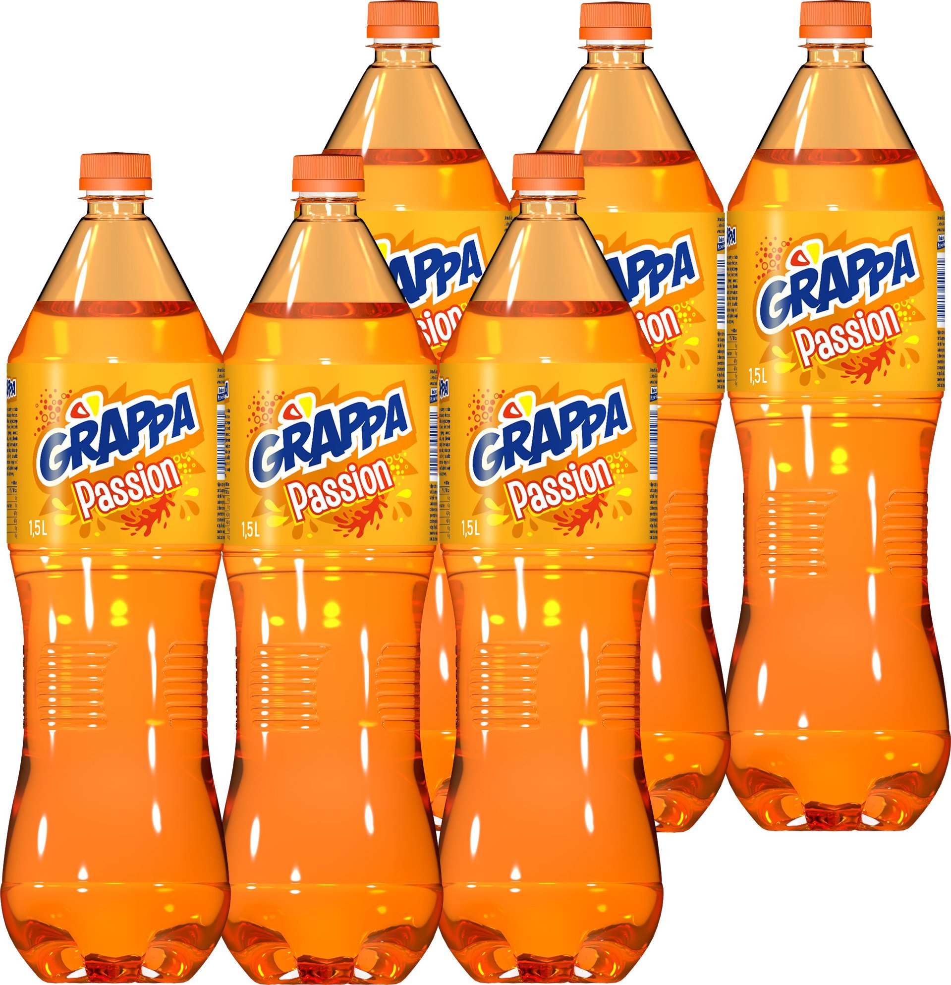 Grappa Grappa Passion Napój gazowany o smaku mango 1,5 l x 6 sztuk