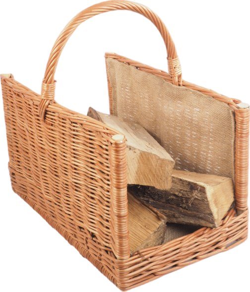 Wnuk Kosz na drewno Prostokąt (Juta/45cm)