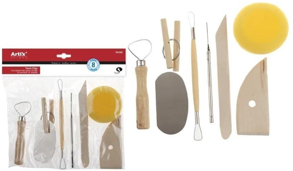 Zestaw narzędzi do gliny 8szt