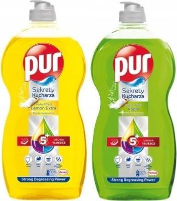 Pur PUR Płyn do mycia naczyń Cytryna Jabłko soda 2x 1,2L