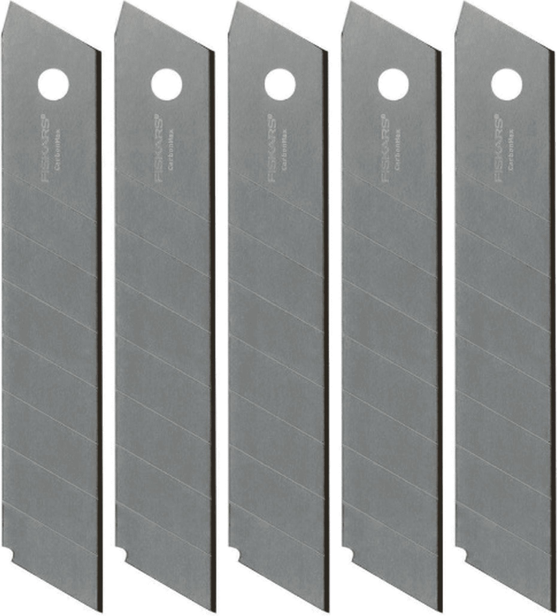 Fiskars ostrza wysuwane 18mm CarbonMax komplet 5 sztuk (F1027232)