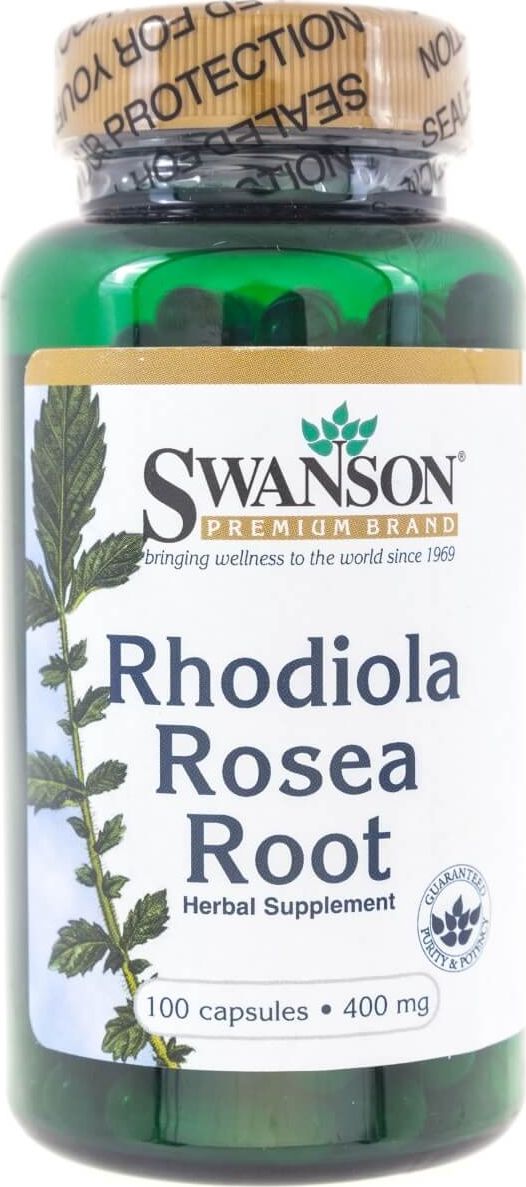 Swanson Swanson - Korzeń Rhodiola Rosea, 400mg, 100 kapsułek