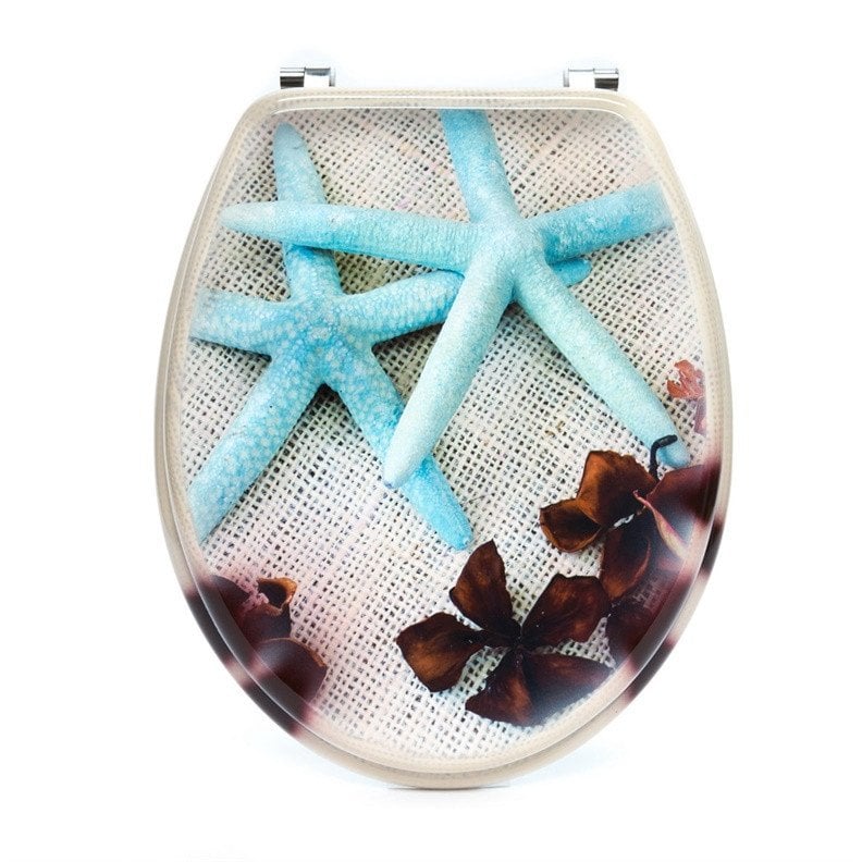 TOILET COVER P783 WITH SEA STARS