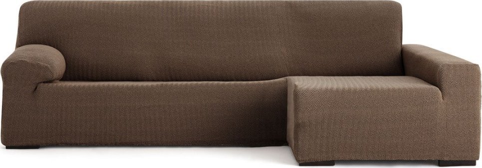 Eysa Confeccion Pokrowiec na prawy szezlong z długim ramieniem Eysa JAZ Brązowy 180 x 120 x 360 cm