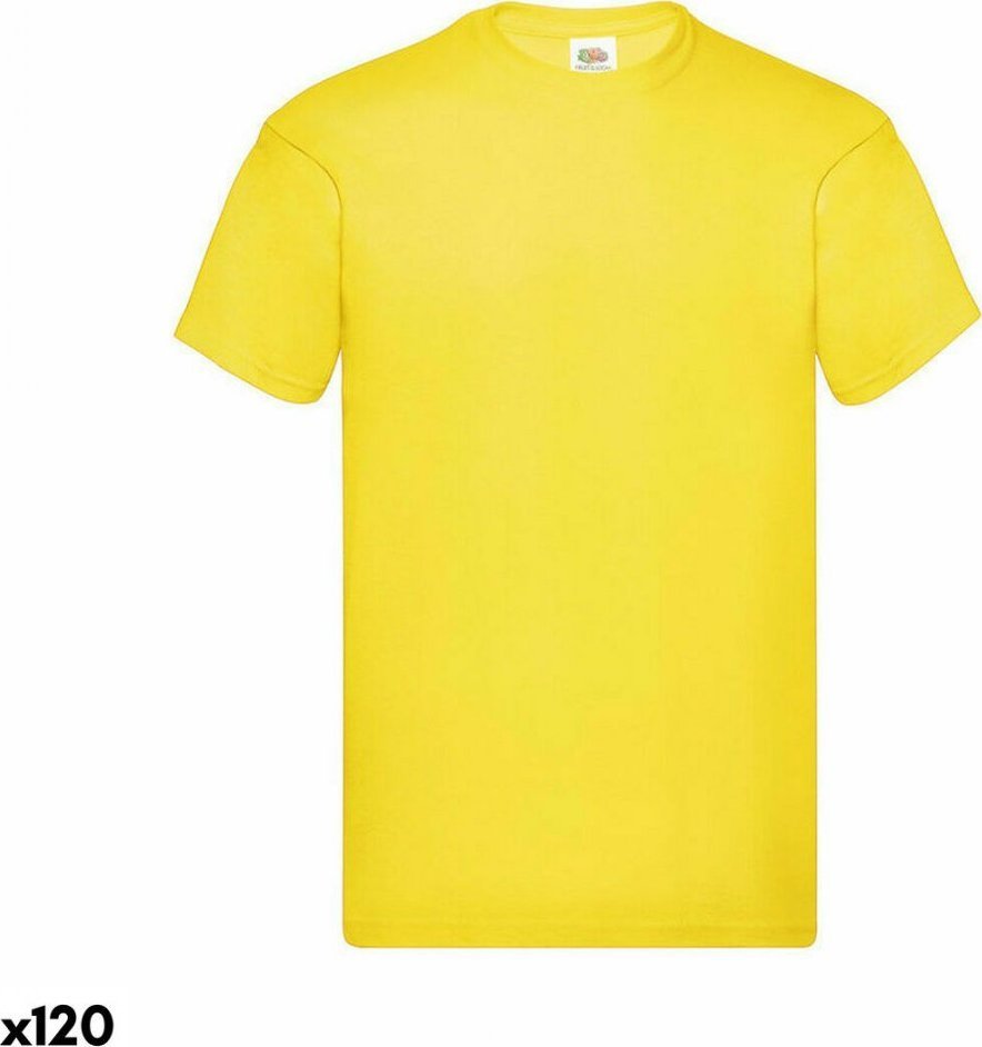 BigBuy Fashion Koszulka z krótkim rękawem Unisex 141333 100% bawełny (120 Sztuk) - Jasnoniebieski