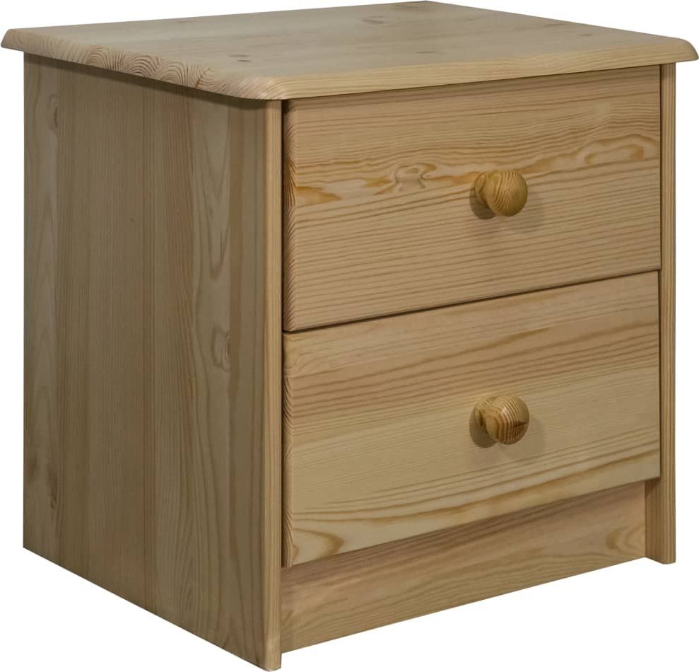 vidaXL VidaXL Szafka nocna, 43x34x40 cm, lite drewno sosnowe