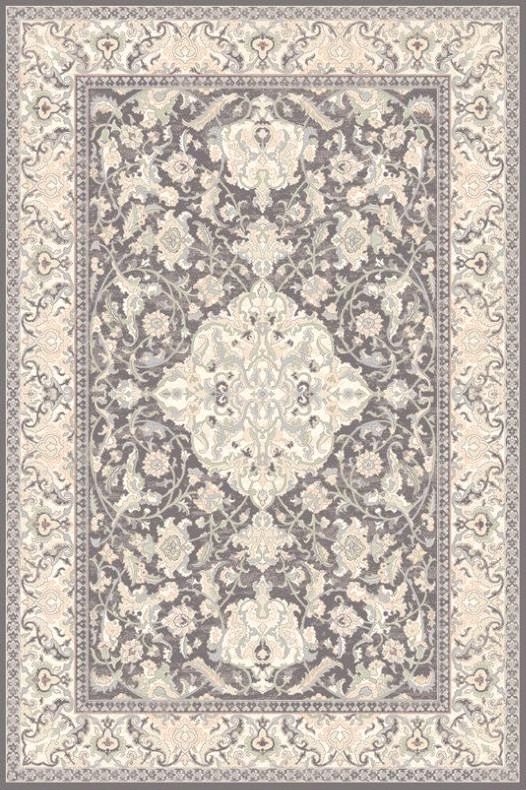 Agnella Białystok Dywan wełniany do salonu SEFORA Antracytowy ISFAHAN Prostokąt 240x340 cm