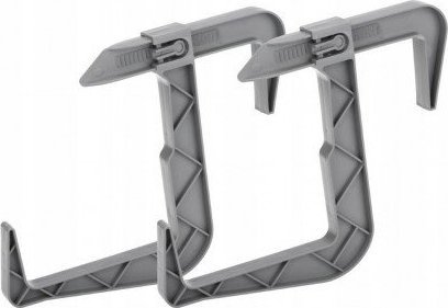 Galicja Uchwyt do skrzynki balkonowej szary 2 szt