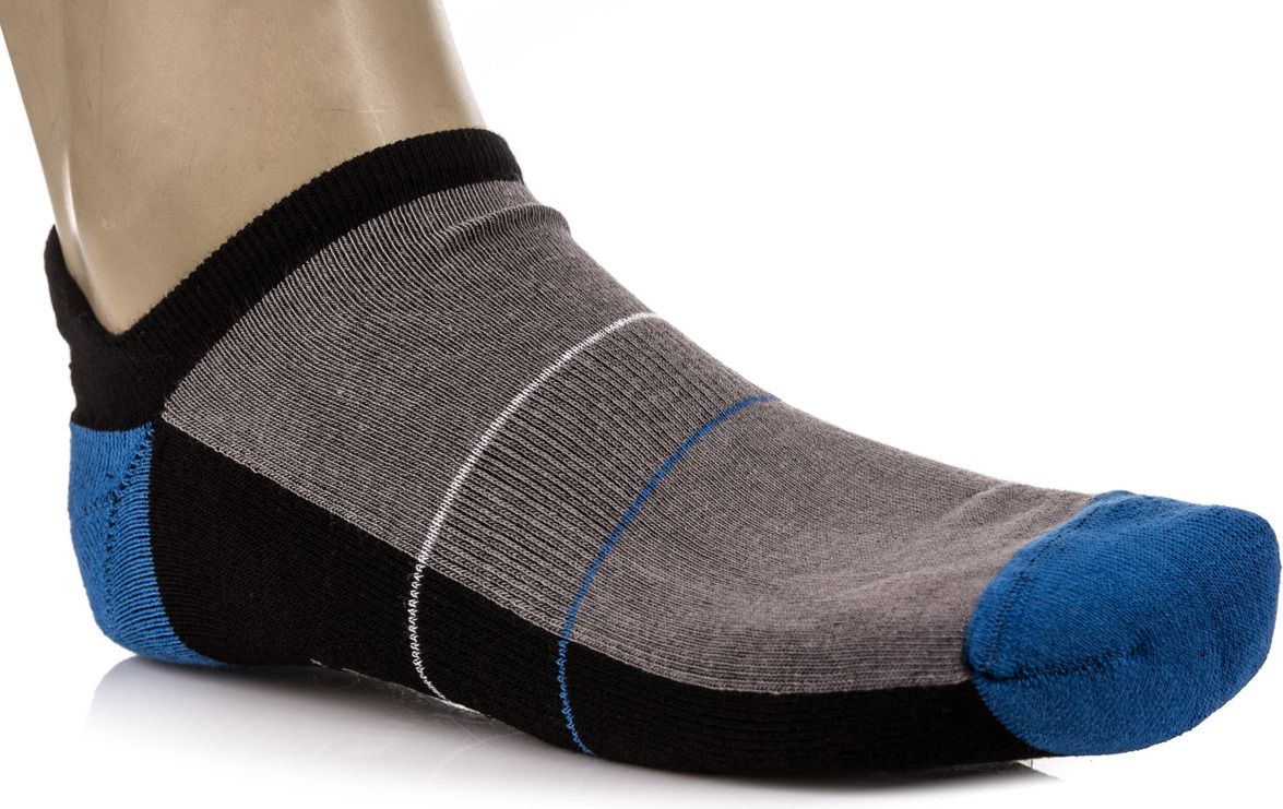 JJW Skarpetki Mini Sport Deodorant czarno-szaro-niebieskie r. 38-40