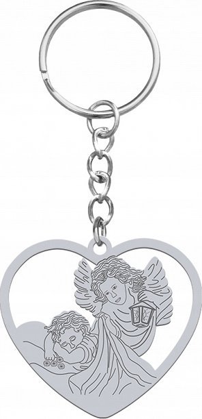 Radziszewska Jewellery Anioł Stróż Brelok srebro GRAWER GRATIS DEDYKACJA