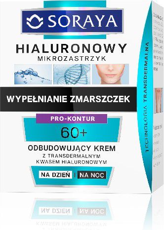 Soraya Hialuronowy Mikrozastrzyk Krem odbudowujący 60+ na dzień i noc 50ml