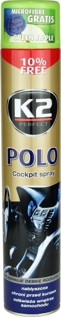 K2 Kokpit nabłyszczający K2 Polo Cockpit spray - Jabłko 750ml uniwersalny