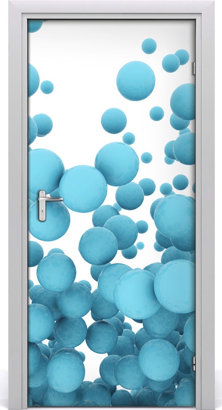 Tulup Fototapeta samoprzylepna na drzwi 95 x 205 cm abstrakcja kule