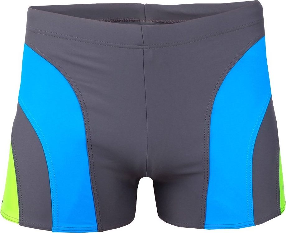 Crowell Kąpielówki męskie Crowell Sykes kol.03 szaro-niebiesko-zielone S