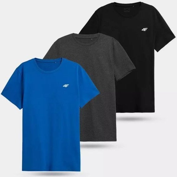 4f Koszulka 4F M 4FWSS23TTSHM1231-90S 3PAK