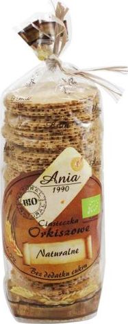 Bio Ania CIASTECZKA ORKISZOWE NATURALNE BEZ DODATKU CUKRÓW BIO 120 g - BIO ANIA