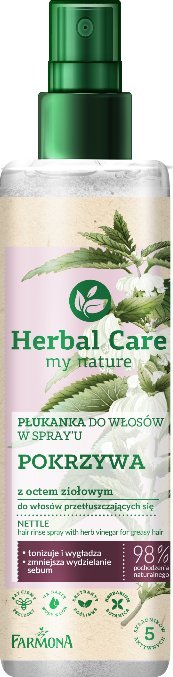 Farmona Farmona Herbal Care Normalizująca Płukanka do włosów z octem ziołowym - Pokrzywa 200ml