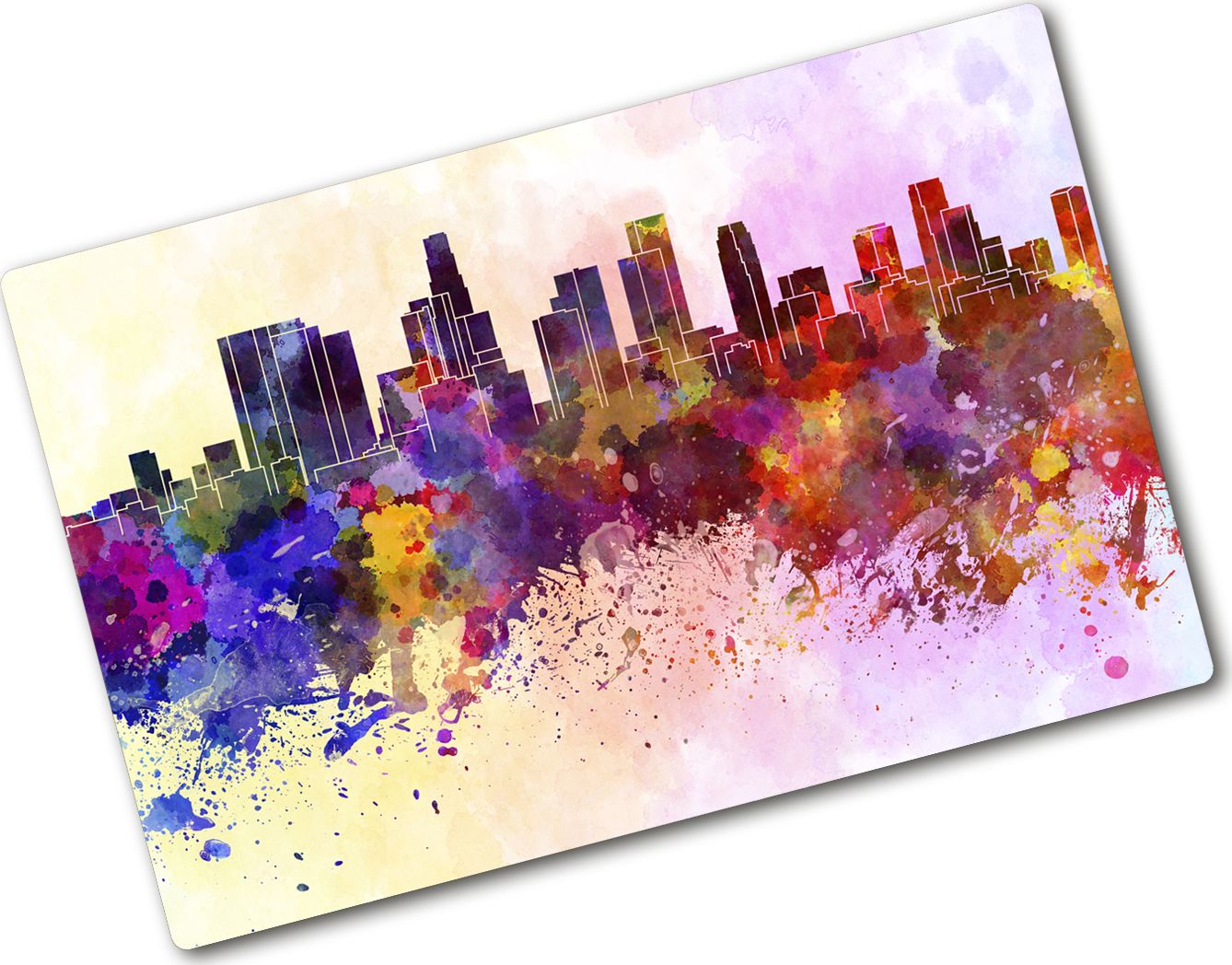 Deska do krojenia Tulup szklana Los Angeles kolory 4 80x52cm