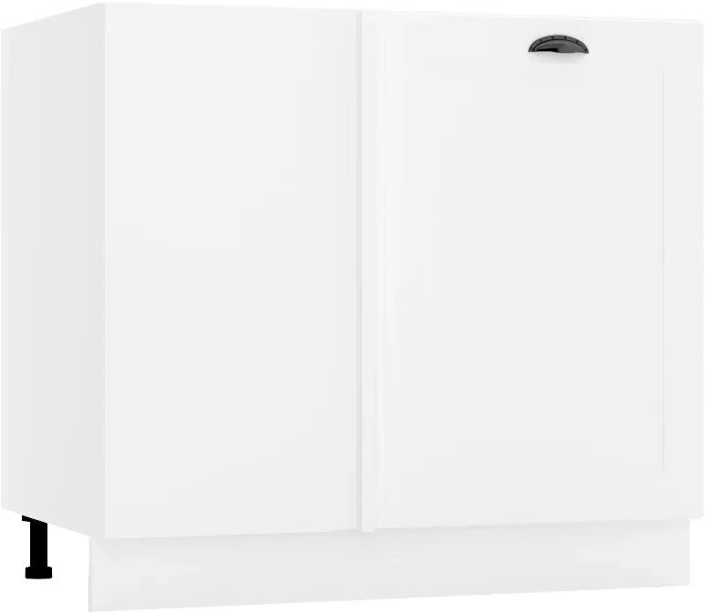 Szafka kuchenna narożna 90 ADELE DNP P/L biała mat STOLKAR