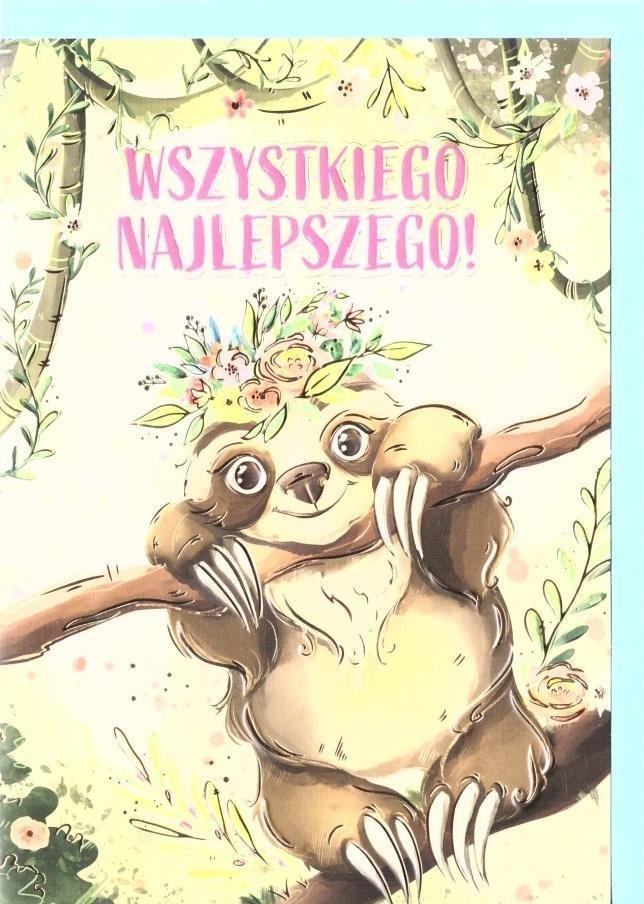 HENRY Karnet A5 Urodziny - Leniwiec