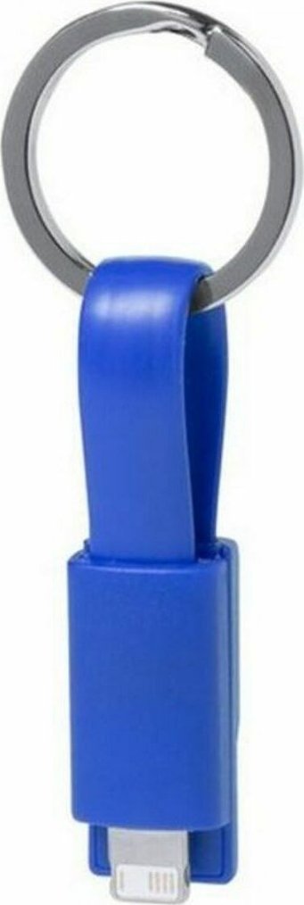 Breloczek Bigbuy Tech Brelok z Kablem Micro USB i Lightning 145741 (250 Sztuk) - Biały