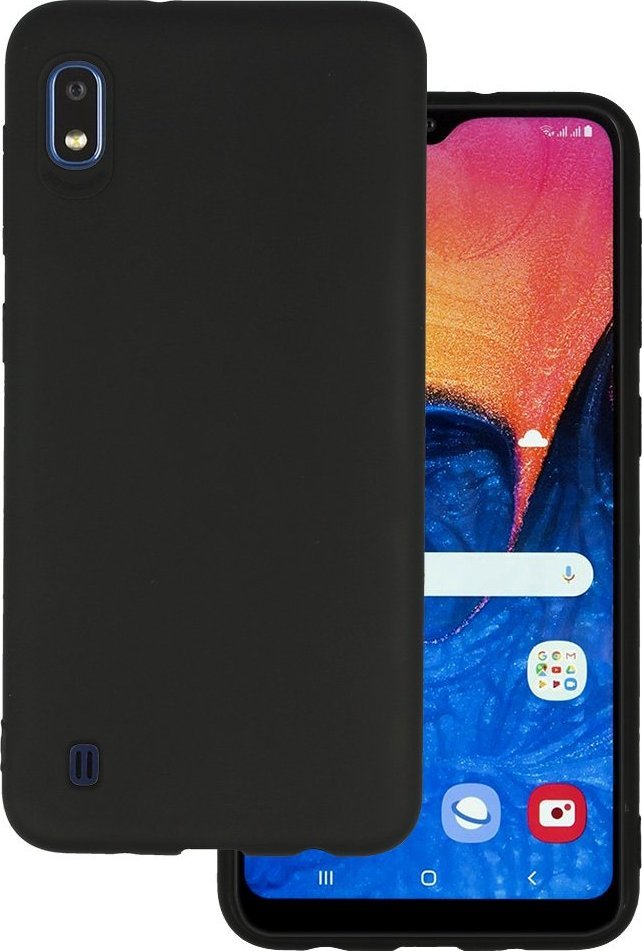 BACK CASE MATT DO SAMSUNG GALAXY A10 CZARNY